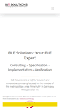 Mobile Screenshot of ble-solutions.com